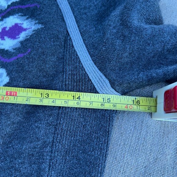 Athleta Nordic Half Zip Pullover  3/4 Zip Sweater Grey Purple Xs - Picture 5 of 10